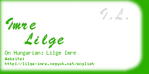 imre lilge business card